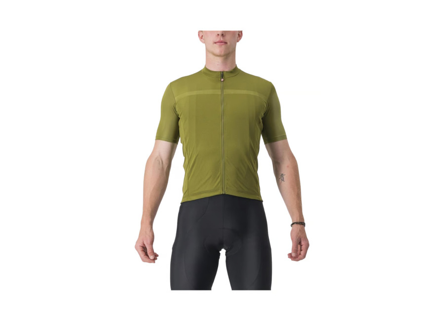 maillot castelli classifica manga corta verde