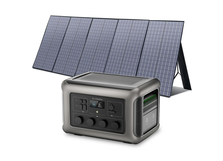 Allpowers R3500 V2 Estación de Energía Portátil Respaldo para el Hogar 3500W 2880Wh – R3500 V2+1 * (SP037 Panel Solar 400W)