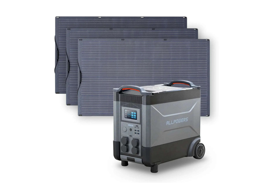 Allpowers Generador Solar 4000W ( R4000R4000 V2 + SF200 Panel Solar Flexible 200W) – R4000 V2 +3 * (SF200 200W Panel Solar )