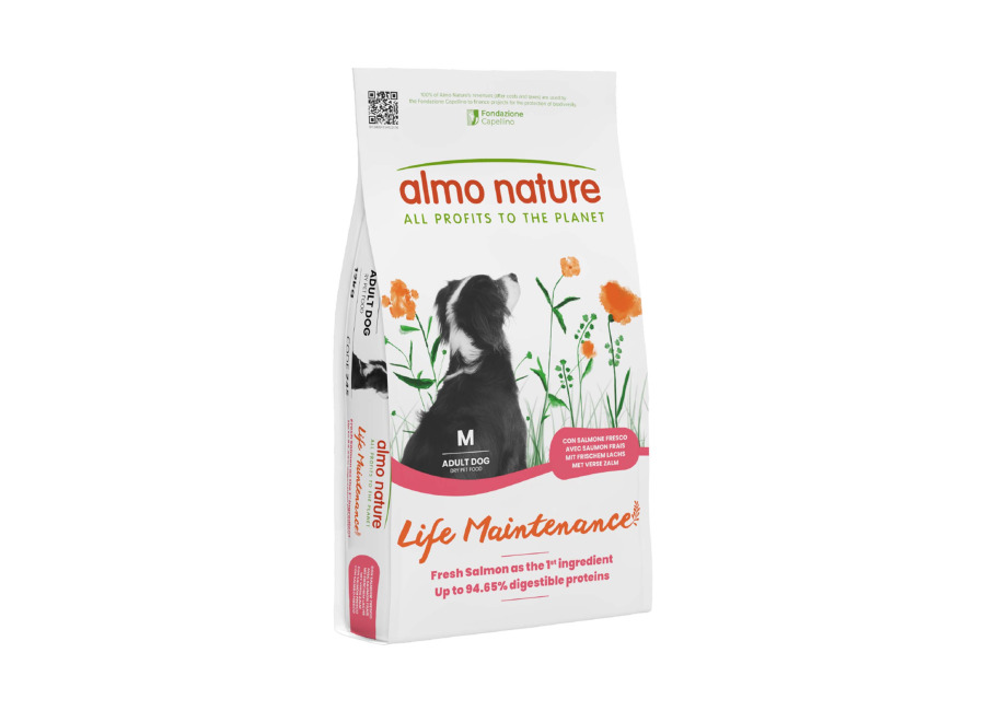 Almo Nature Holistic Almo Nature Life Maintenance Adult Medium salmón y arroz – 12 kg
