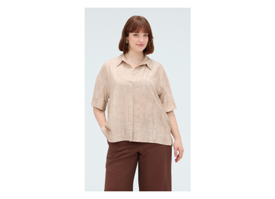 Fiorella Rubino Camisa boxy en mezcla de viscosa