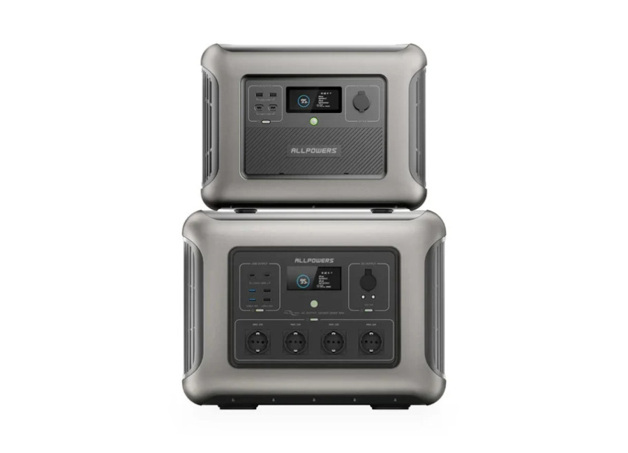 Allpowers R2500 V2 Estación de Energía Portátil 2500W 1920Wh – R2500+1*(B1000 Batería de Expansión 1152 Wh)