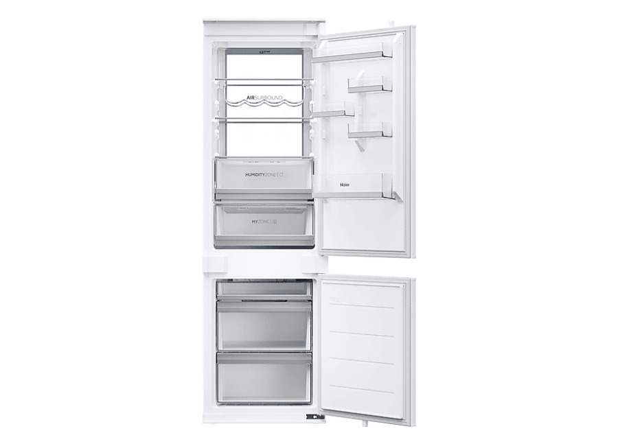 Haier Frigorífico combi integrable – Haier ID Series , No Frost, 177,2 cm, 268 l, My Zone, Daylight, Blanco