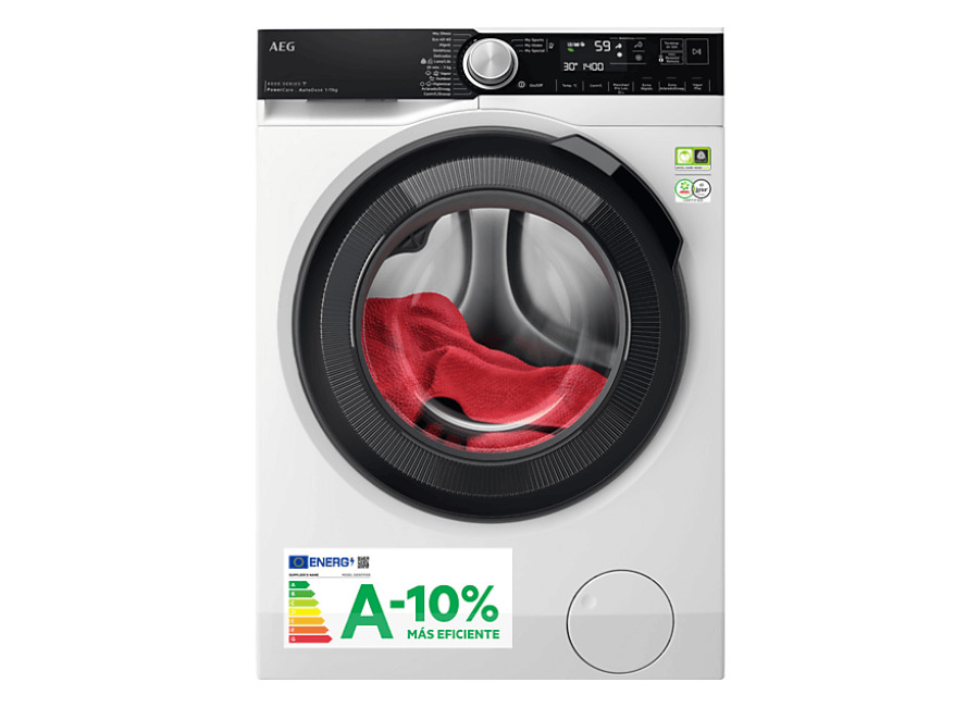 reacondicionado seminuevo bueno lavadora carga frontal – aeg lfr8504l6q, 11 kg, 1400 rpm, 12 programas, powerclean, a 10%, blanco