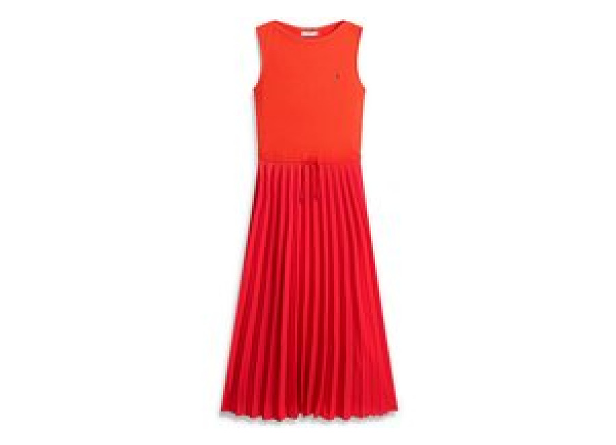 Tommy Hilfiger Midikleid rojo