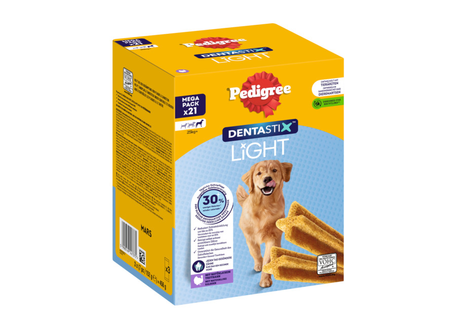 Pedigree Dentastix Light snacks dentales para perros grandes (>25 kg) – 84 unidades – Pack ahorro