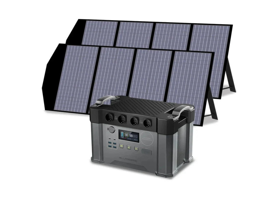 Allpowers Generador Solar 2400W (S2000 Pro + SP029 Panel Solar 140W) – S2000 Pro +2 * (SP029 140W Panel Solar )