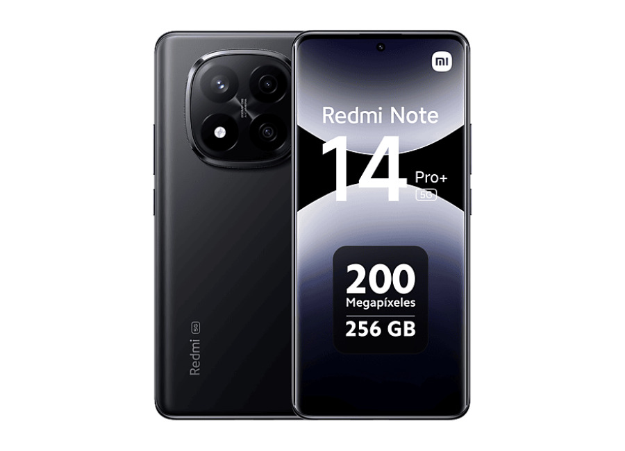 xiaomi redmi note 14 pro+, midnight black, 256 gb, 12 gb ram, 6.67″ amoled, snapdragon® 7s gen 3 mobile platform, 5110 mah