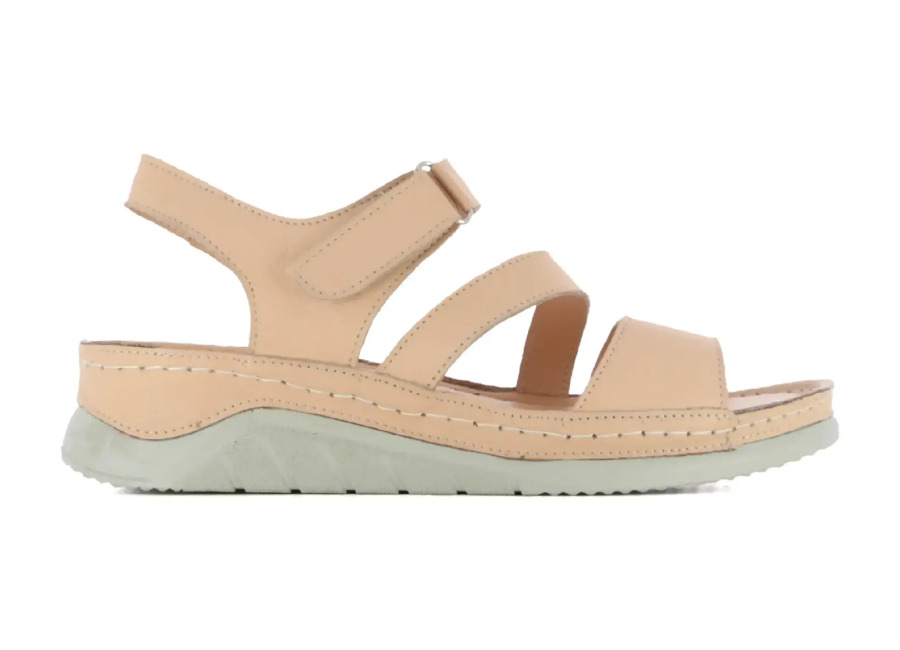 Casas Comfort Sandalias de cuña de piel mujer MILE Casas Comfort