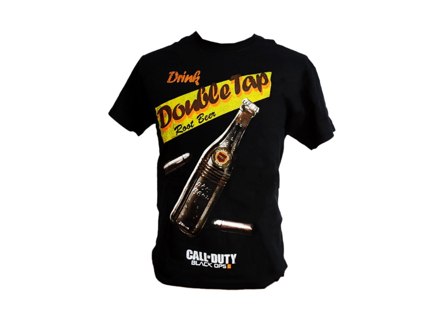 camiseta negra call of duty black ops 3 double tap