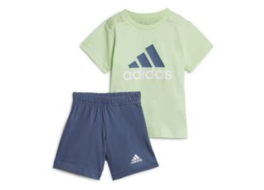 Adidas Conjunto adidas Bl Cotton Set Infantil Verde Azu