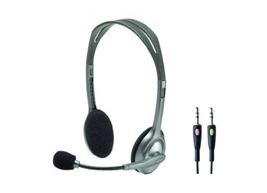 Auriculares Logitech H110 Plateado