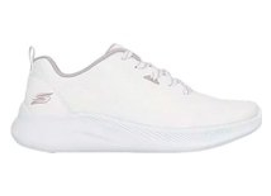 Skechers Zapatillas Skechers Bobs Mode Flex Mujer Blanco Knit Mesh/ Silver Tri