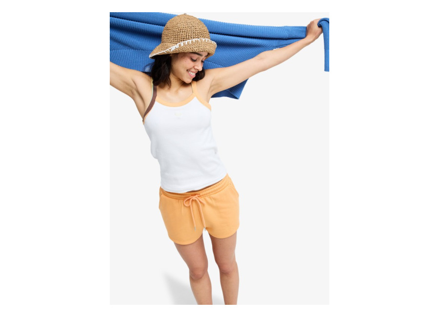 Roxy Surfing By Moonlight – Short de Felpa Naranja Mujer