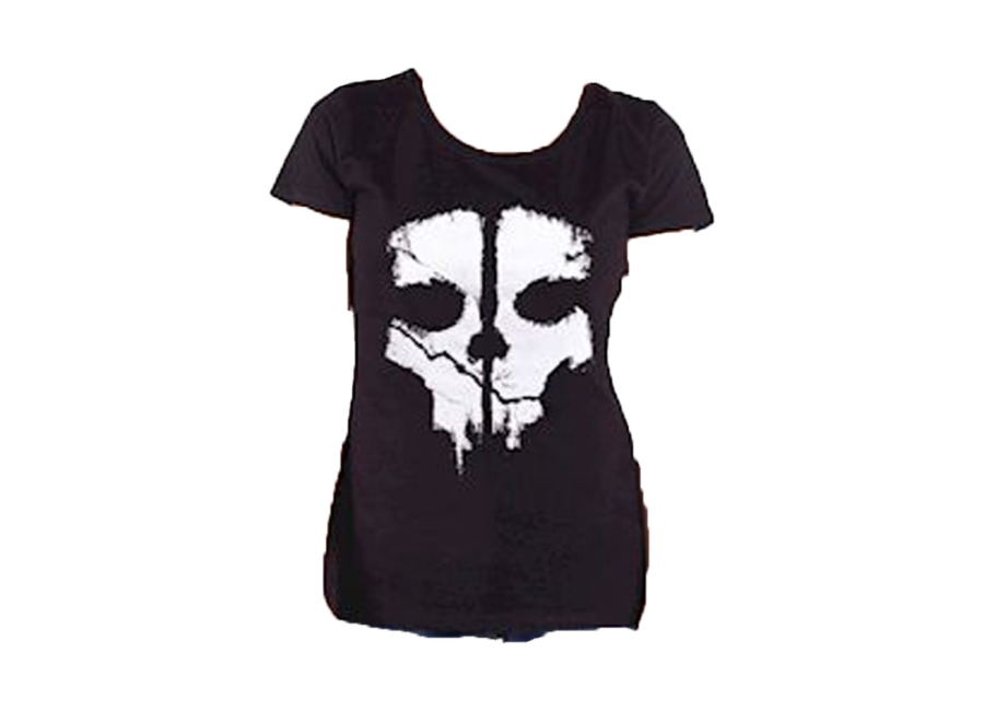camiseta negra mujer call of duty ghost