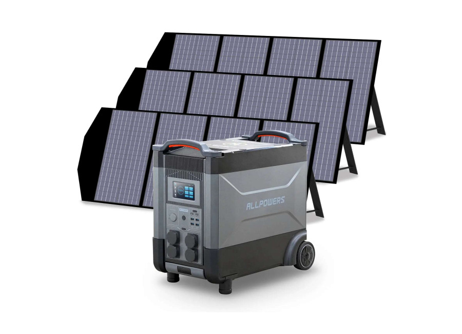 Allpowers Generador Solar 4000W (R4000R4000 V2 + SP029 Panel Solar 140W) – R4000 V2+ 3* (SP029 140W Panel Solar)