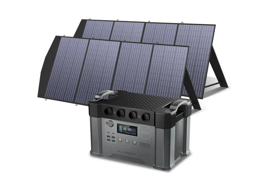 Allpowers Generador Solar 2400W (S2000 Pro + SP033 Panel Solar 200W) – S2000 Pro+2 * (SP033 200W Panel Solar)