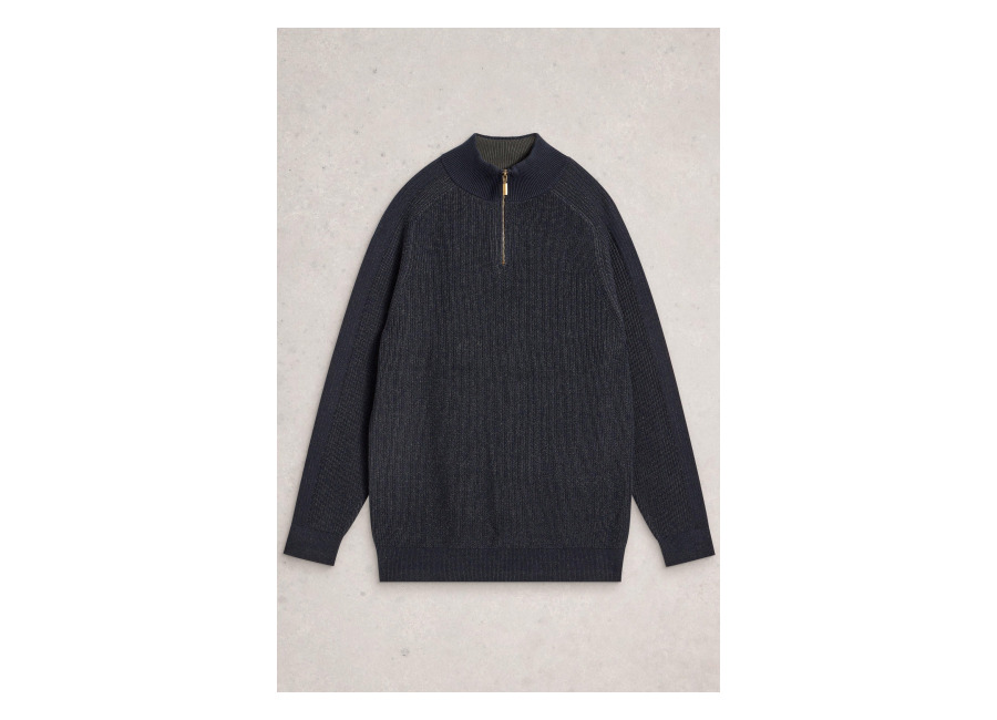 white stuff pentire funnel dark navy | jerseis cuello alto outlet | hombre | azul
