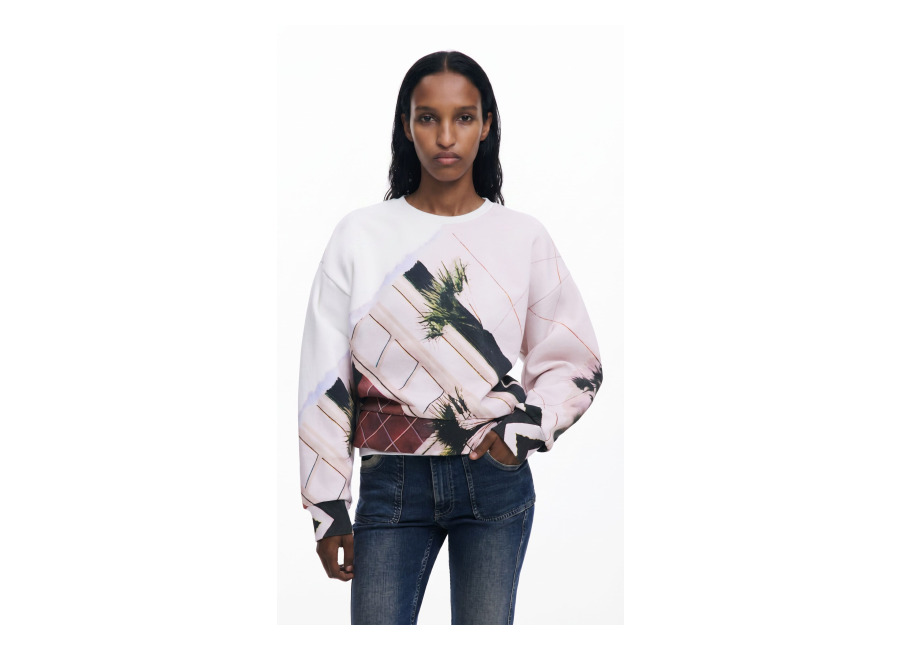 desigual, sudadera estampada