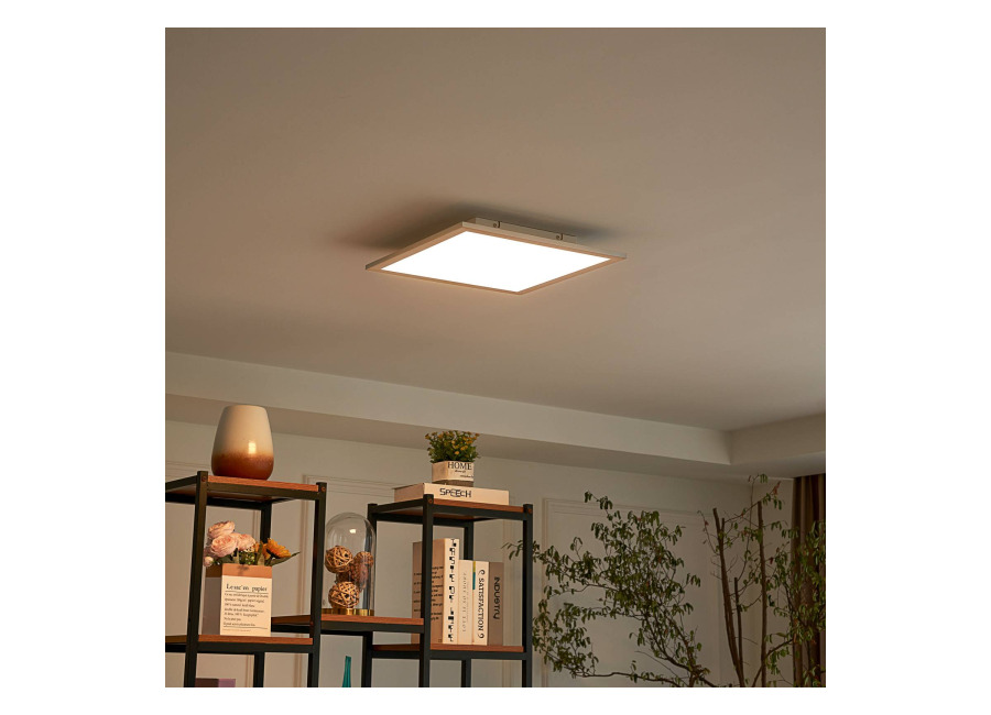 Lindby Panel LED Livel, CCT, 40 cm x 40 cm, control remoto