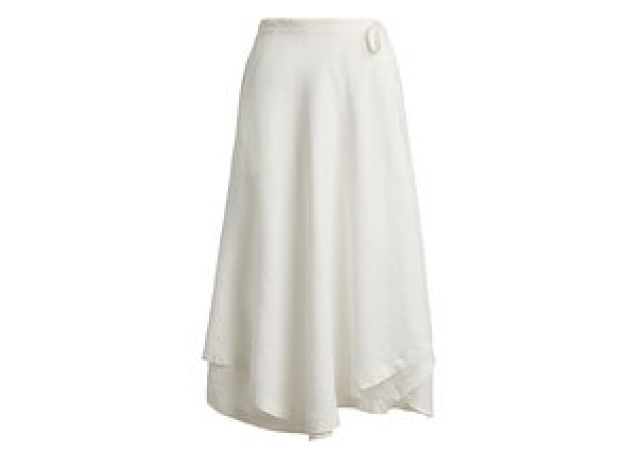 Polo Ralph Lauren Falda de lino blanco 40