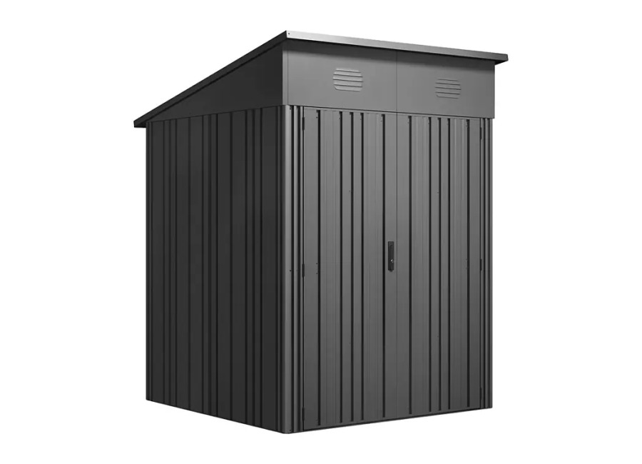 Hoggar Caseta para jardín Pioneer Y30 (Medidas ext. (An x Pr): 162 x 174 cm, Antracita, Acero, 2,82 m²)