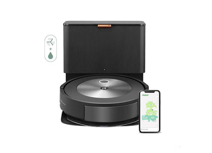 reacondicionado seminuevo bueno robot friegasuelos – irobot roomba combo j5+, 750 w, 360 ml, 72 min autonomia, grafito