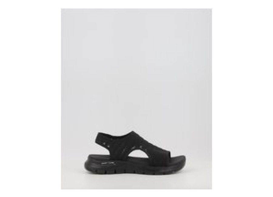 sandalias skechers flex appeal 4.0 – boldest 119479 preto