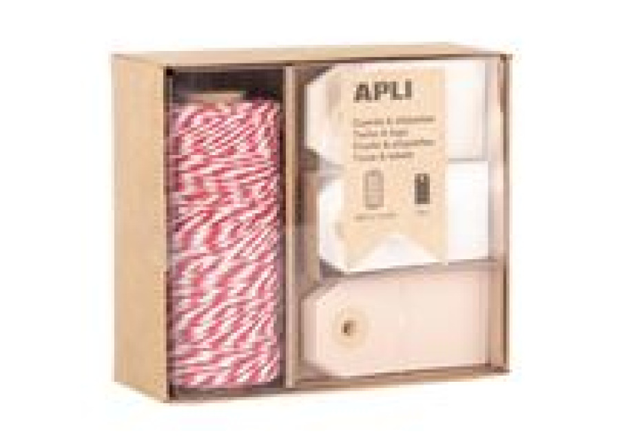 Apli Caja Cuerda Apli + Etiquetas Nature