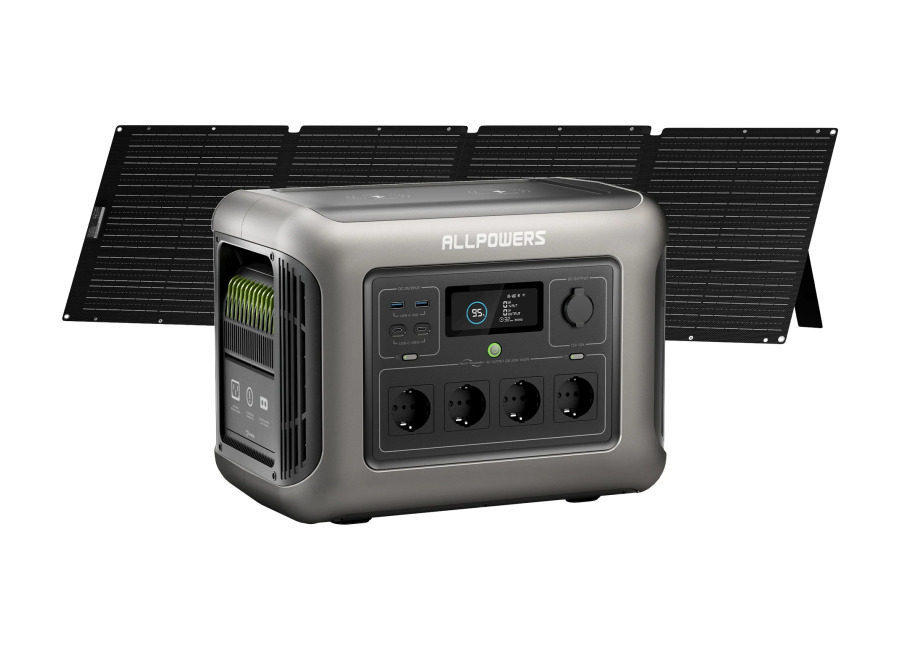 Allpowers Generador Solar 1800W (R1500 +SE200 Panel Solar 200W) – R1500+ 1 * (SE200 Panel Solar 200W)