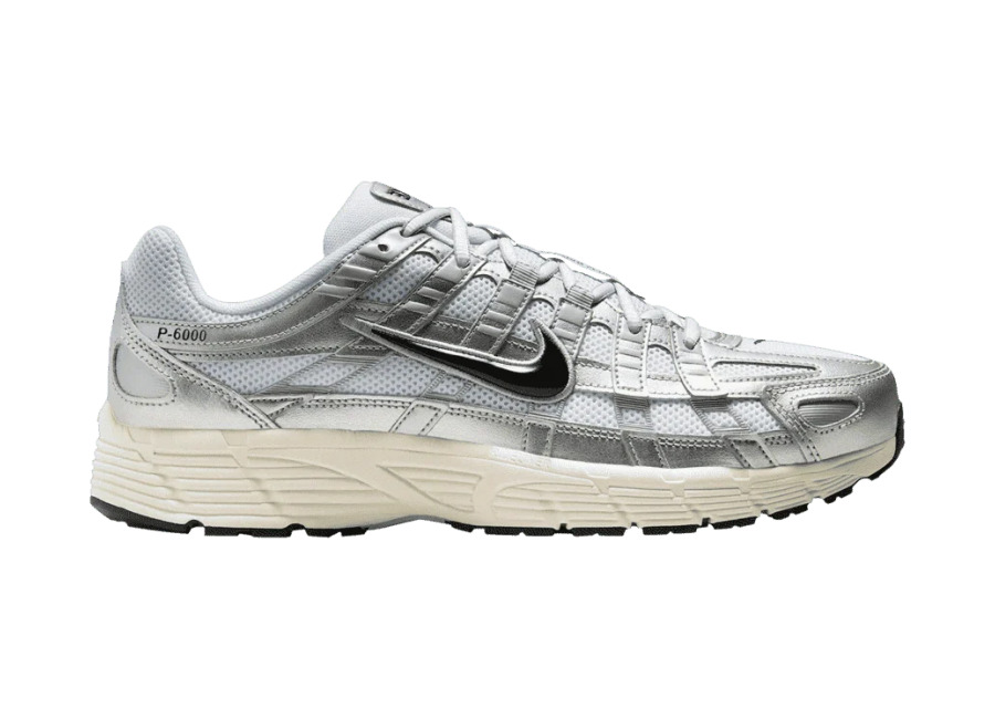 Nike P-6000 Metallic Flat Silver