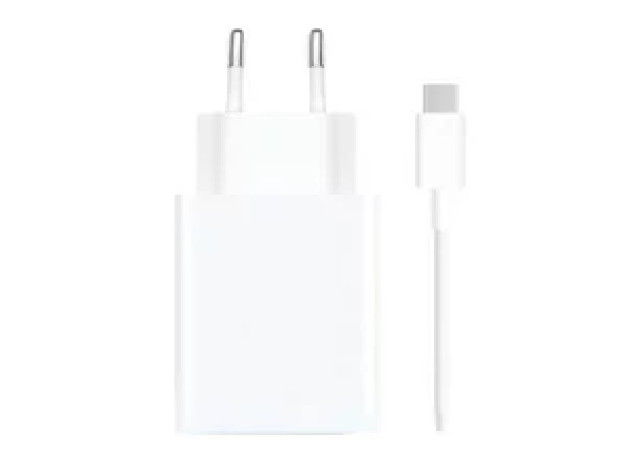 Xiaomi Cargador de carga Rápida Xiaomi 67W HyperCharge Combo USB Tipo-A Blanco + Cable USB-A a USB-C