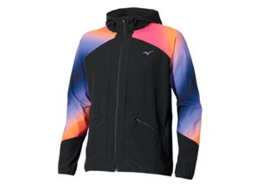 Mizuno Kurtka Mizuno Active Alpha Hanabi Czarny Różowy, Rozmiar