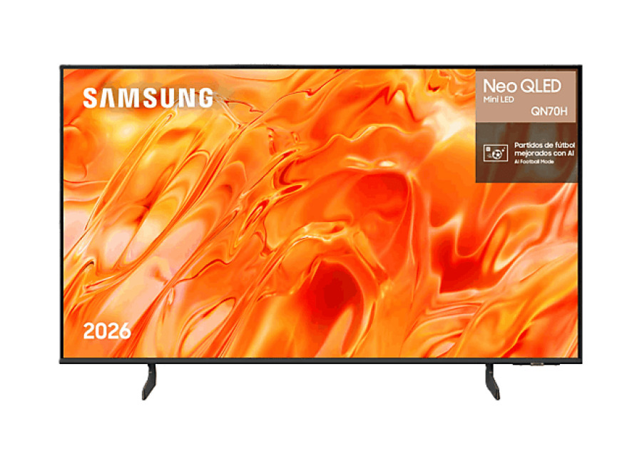 tv neo qled 65″ – samsung tq65qn70hauxxc, uhd 4k, nq4 ai gen1, smart tv, full ai, wifi, negro