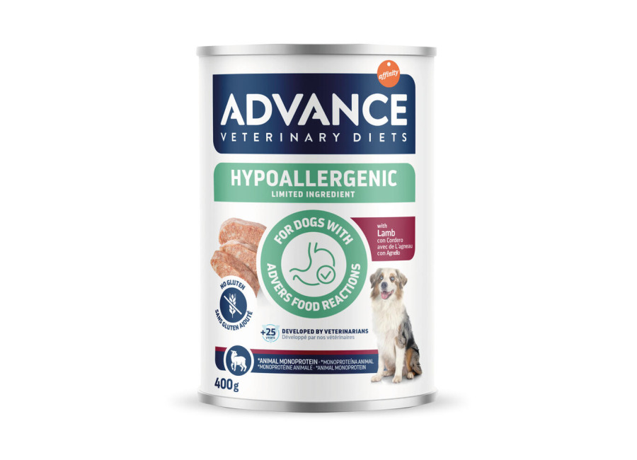 Affinity Advance Veterinary Diets Advance Veterinary Diets Hypoallergenic – Cordero (6 x 400 g)