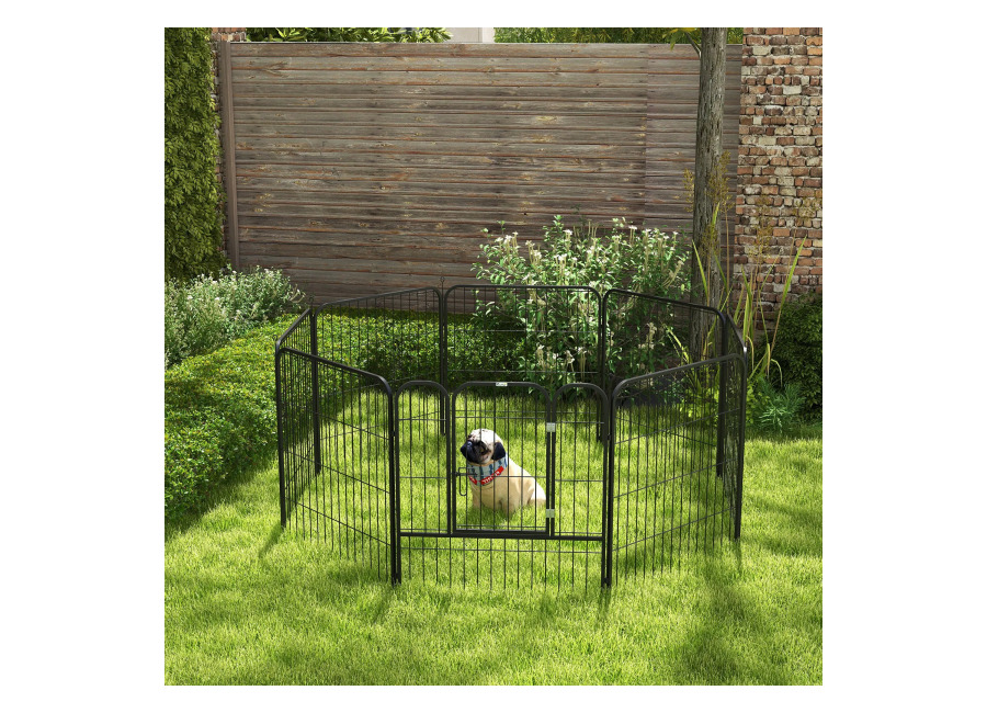 PawHut, jaula modular de lujo con puerta de acero recubierto de epoxi para perros, conejos, roedores…