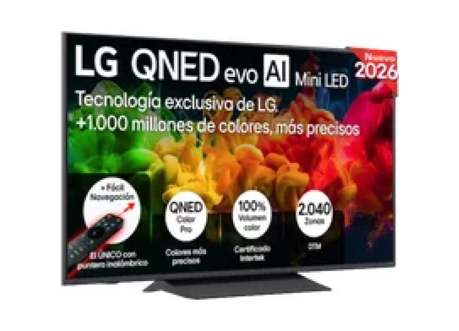 LG 55QNED81B6A Smart TV QNED evo MiniLED 55″ 4K UHD α7 AI Gen9 Negro