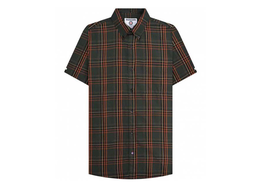 Lambretta Check Hombre Camisa de manga corta