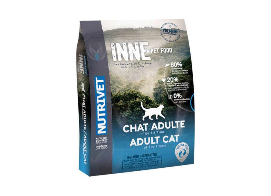 Nutrivet Inne Adult Cat con pescado – 2 x 6 kg – Pack Ahorro