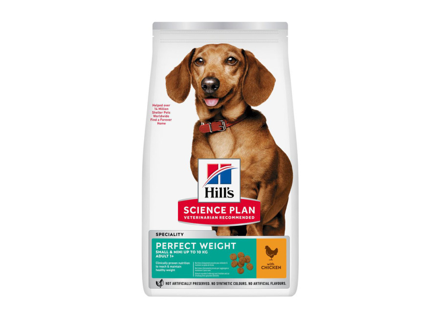 Hill’s Science Plan Perfect Weight Adult 1+ Small & Mini con pollo – 6 kg