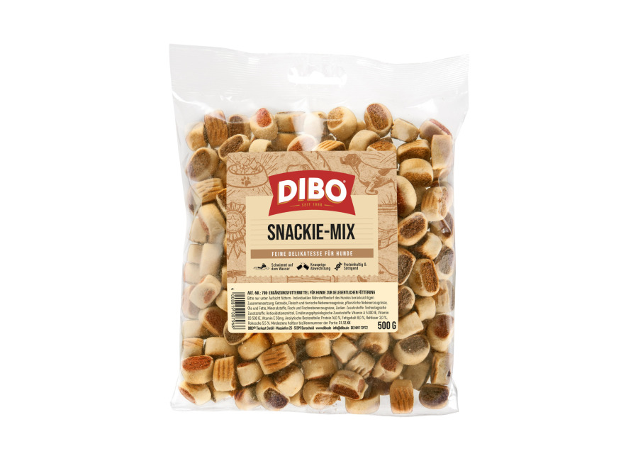 Dibo Snackie Mix – 4 x 500 g – Pack Ahorro