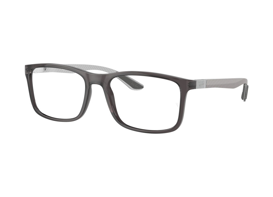 Ray – Ban Unisex Ray – Ban 8061 Monturas ópticas Nylon Gris Transparente Cuadrada Norma