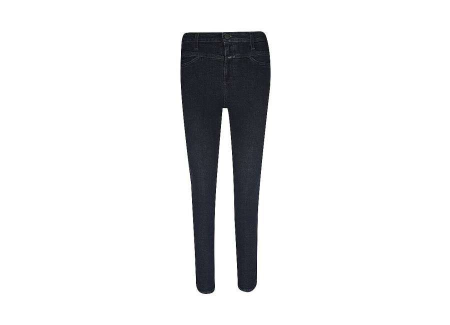 closed Vaqueros de talle alto Skinny Fit 7/8 Pusher azul oscuro 25