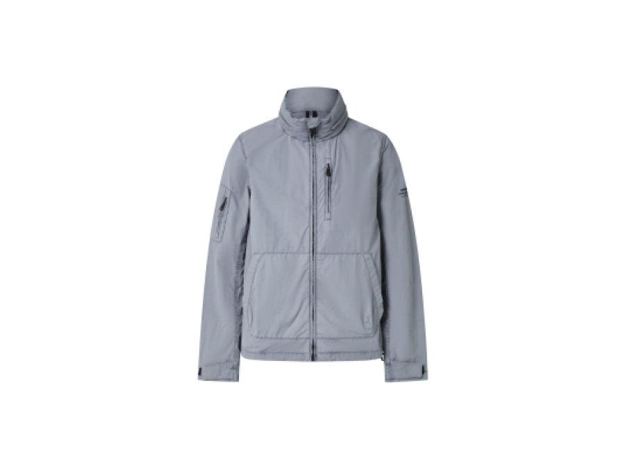 ecoalf para hombre. mcmgajkrigi00072s24-303 chaqueta rigi azul , casual, manga larga, sostenible, nylon reciclado