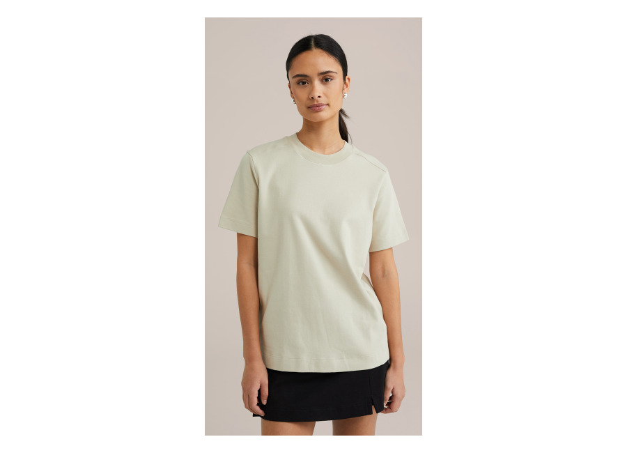 we fashion t-shirt beige | camisetas de seda outlet | mujer | marron