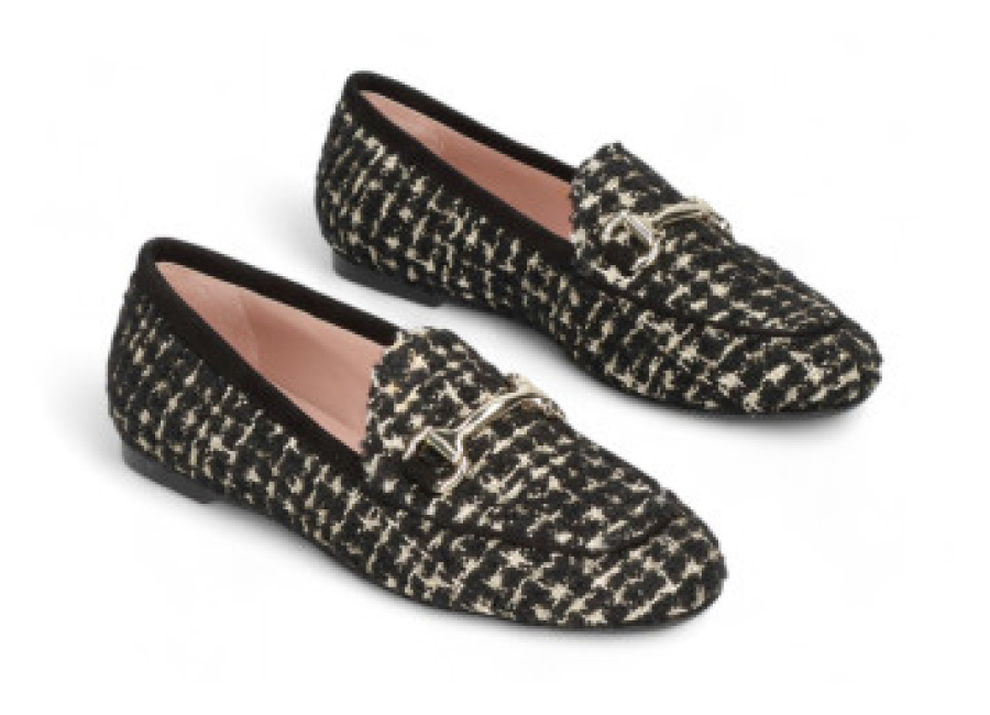 pretty ballerinas para mujer. 49626 mocasin faye negro , piel, plano, 1 a 3cm, ninguno, casual