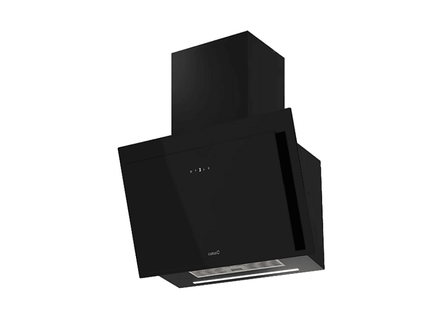 Cata Campana decorativa – Cata Thalassa PRO 700 GBK, 842 m³/h, Ancho 70 cm, 5 Niveles de Extracción + Turbo, Control Táctil con display digital, Negro
