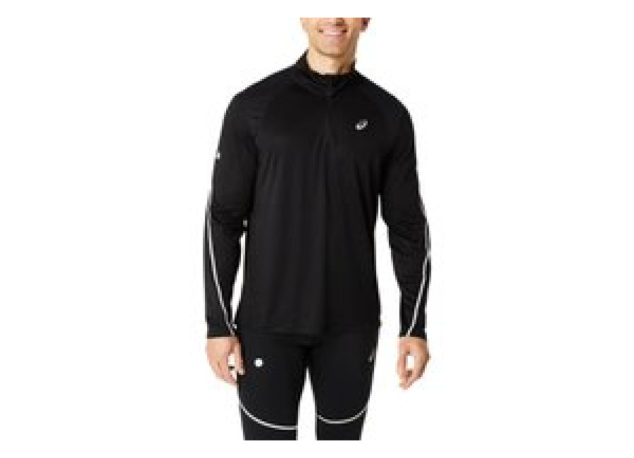 Asics Camiseta Asics Road Lite-Show 1/2 Zip Preto, Tamanho
