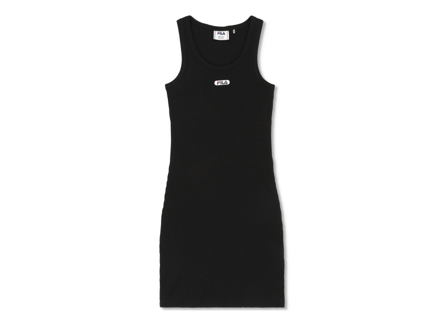 Fila Forcone Sleeveless Logo Rib Dress Black Talla: 134/140 Vestidos Outlet kids Negro