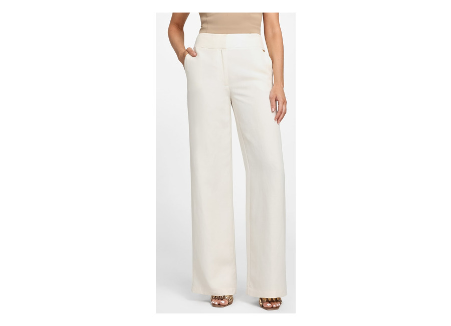 guess greta straight pant sandy shore | pantalones formales outlet | mujer | marron